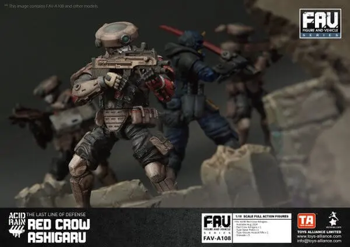 Load image into Gallery viewer, TOYS ALLIANCE x Acid Rain FAV-A108 Red Crow Ashigaru 1:18 Figure

