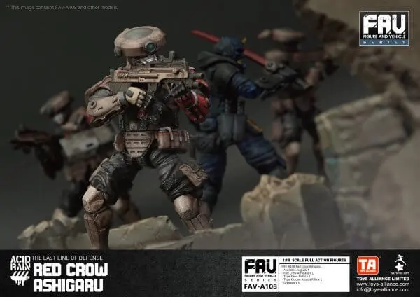 TOYS ALLIANCE x Acid Rain FAV-A108 Red Crow Ashigaru 1:18 Figure