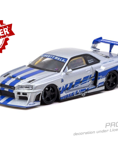 (Pre-order) Tarmac Works 1/64 LB-ER34 Super Silhouette SKYLINE MGMINI Diecast