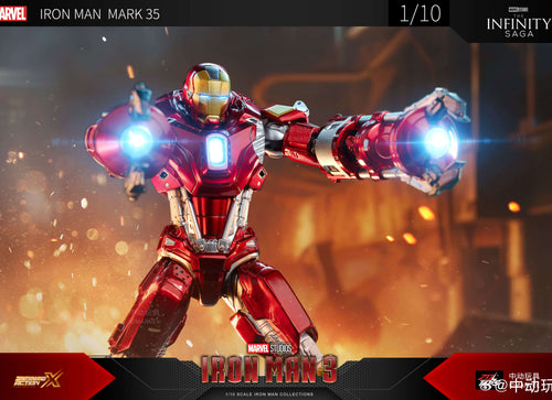 Load image into Gallery viewer, ZD Toys Marvel Avengers 1/10 Iron Man MK35 Action Figure Set
