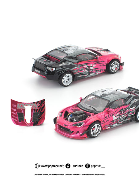 (Pre-order) POPRACE 1/64 1087x GT86 Team Diecast Mdoel Car