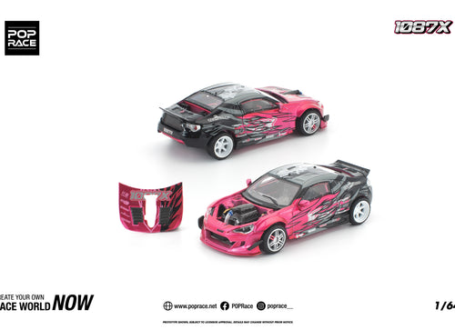 Load image into Gallery viewer, (Pre-order) POPRACE 1/64 1087x GT86 Team Diecast Mdoel Car

