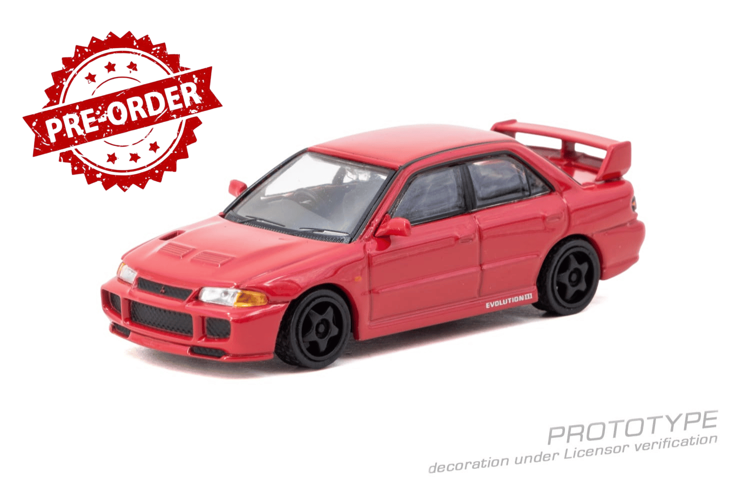 (Pre-order) Tarmac Works 1/64 Mitsubishi Lancer GSR Evolution III Red