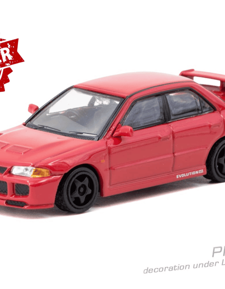 (Pre-order) Tarmac Works 1/64 Mitsubishi Lancer GSR Evolution III Red