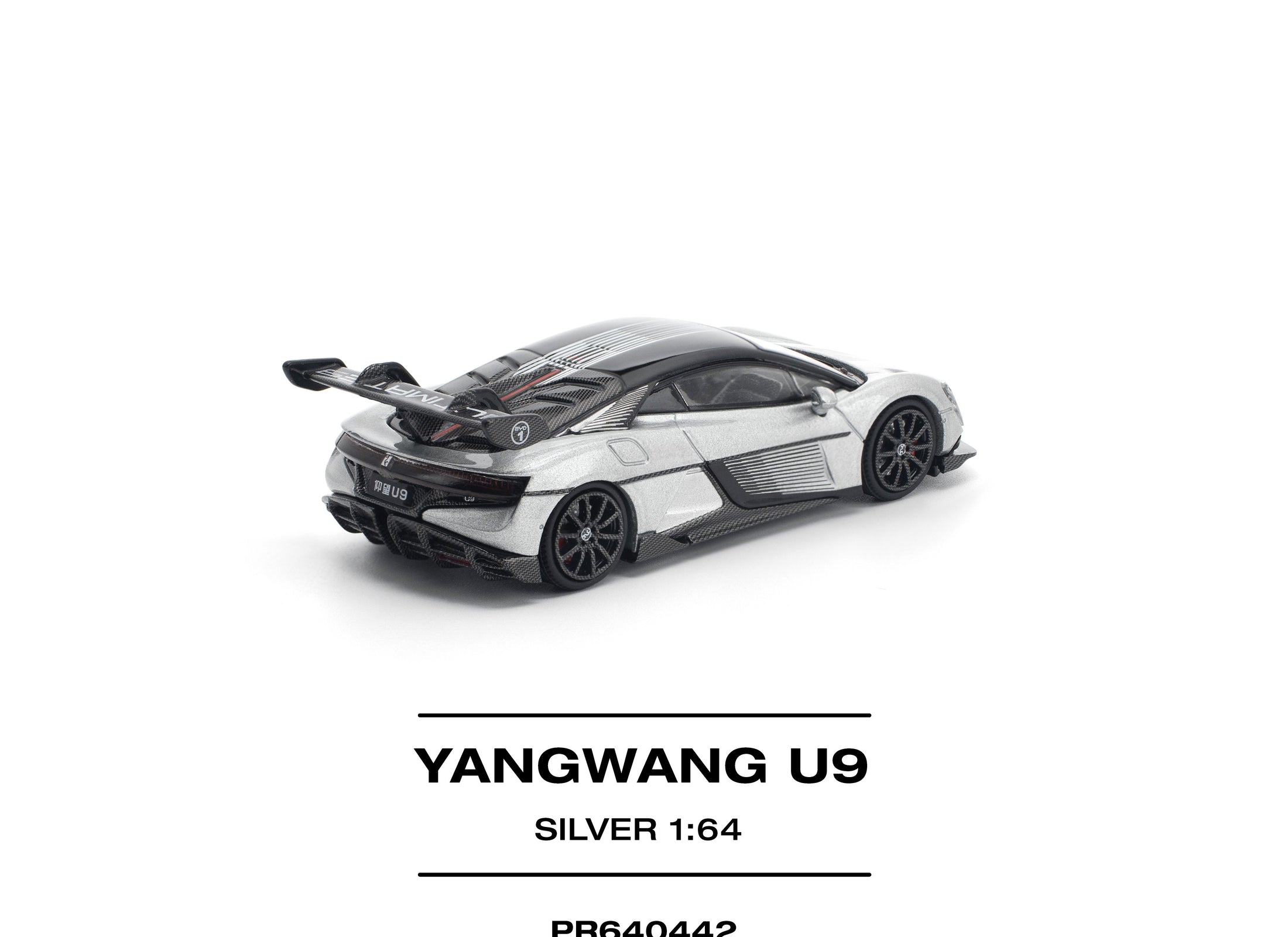 POPRACE 1/64 YANGWANG U9 - SILVER Diecast Model Car