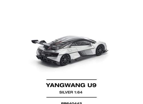 Load image into Gallery viewer, POPRACE 1/64 YANGWANG U9 - SILVER Diecast Model Car
