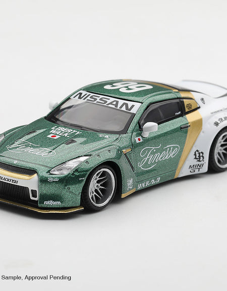 (Pre-order) Mini GT #1093 LB Nissan GT-R (R35) Type 1 Ducktail Auto Finesse LHD