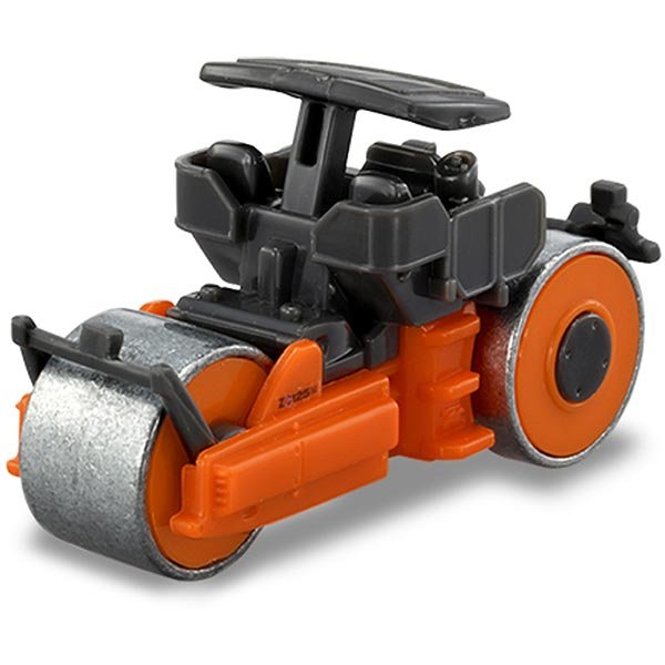 Takara Tomy Tomica Die-cast Car - 1/80 No.077 Hitachi Macadam Roller ZC125M-5