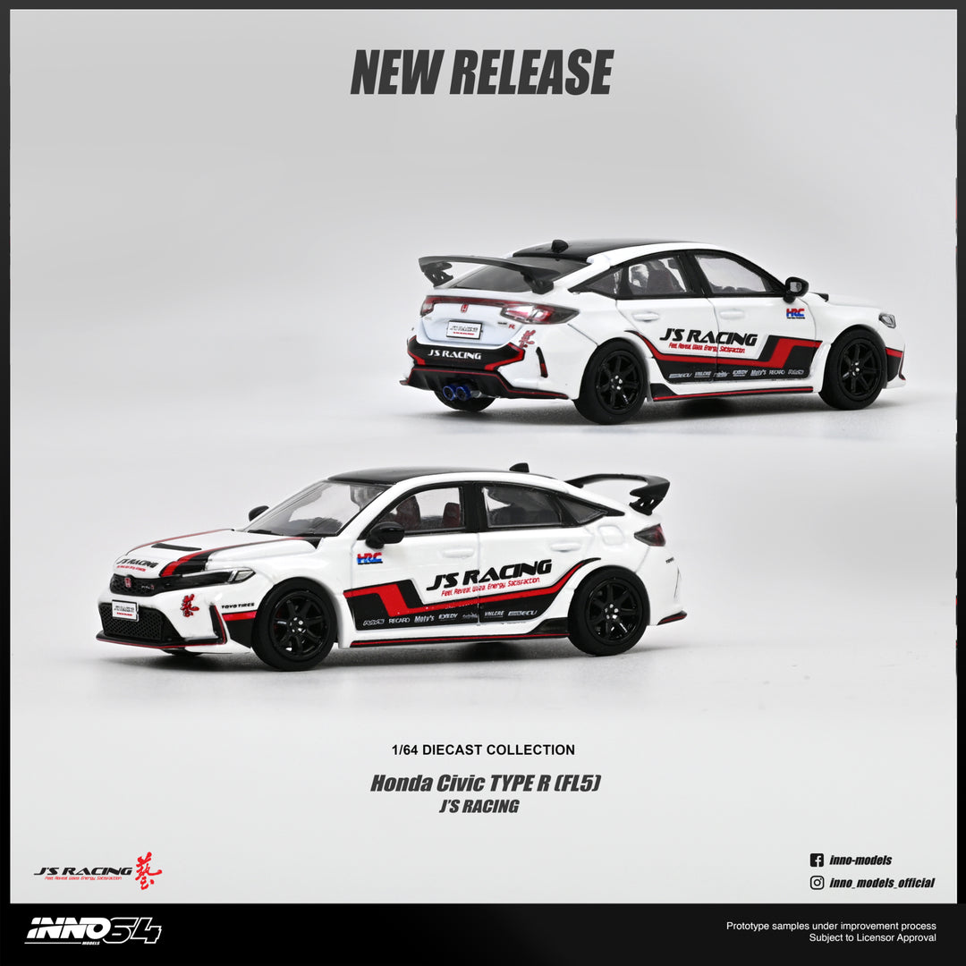 (Pre-order) INNO64 1/64 HONDA CIVIC (FL5) J'S RACING Diecast Model Car