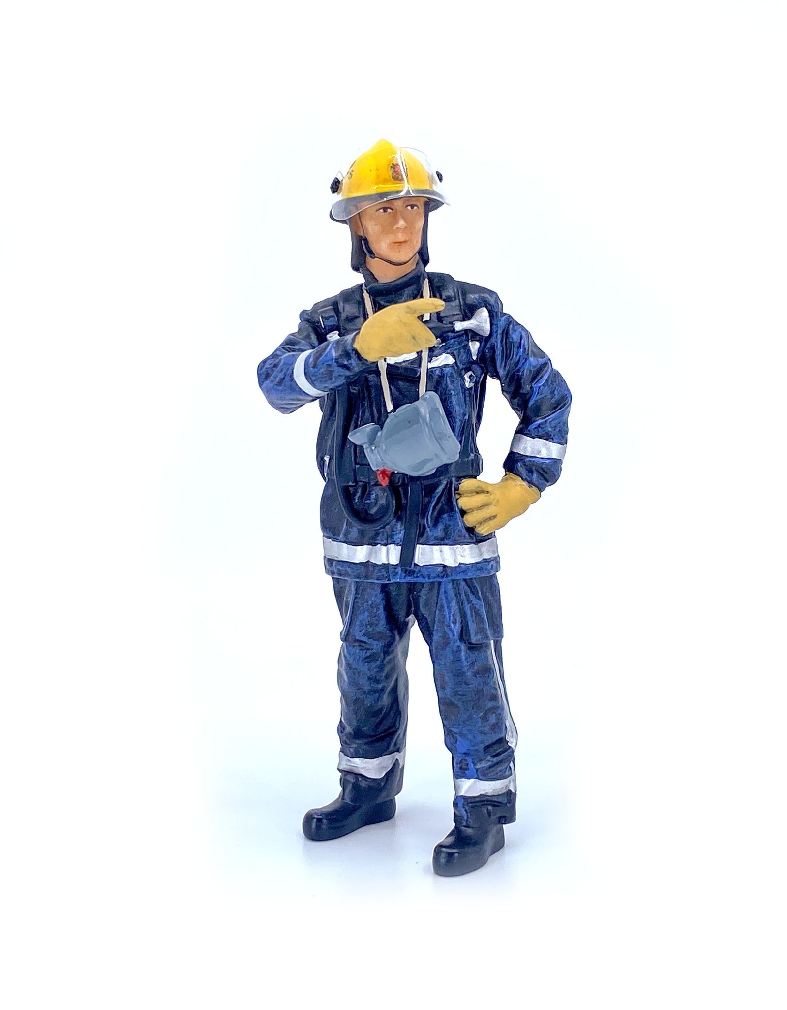 TINY City HK Scale 1/18 Figure #23 1990?s Fireman Resin Mini Model Figure