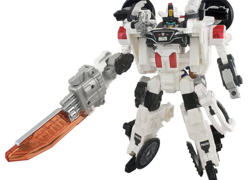 Load image into Gallery viewer, Takara Tomy Tomica Jobraver Rising Police Braver Deka Ride Armor Police Bike Set
