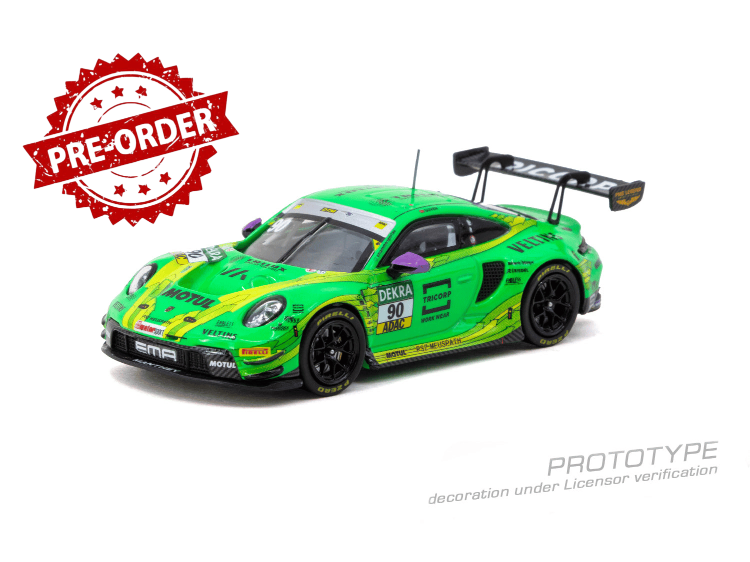 (Pre-order) Tarmac Works 1/64 Porsche 911 GT3 R DTM Champion 2025 Ayhancan Güven