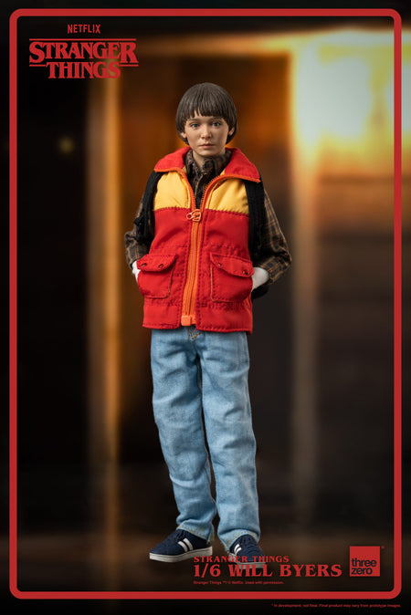 Threezero Stranger Things 1/6 Will Byers Action Figure Set with accessories