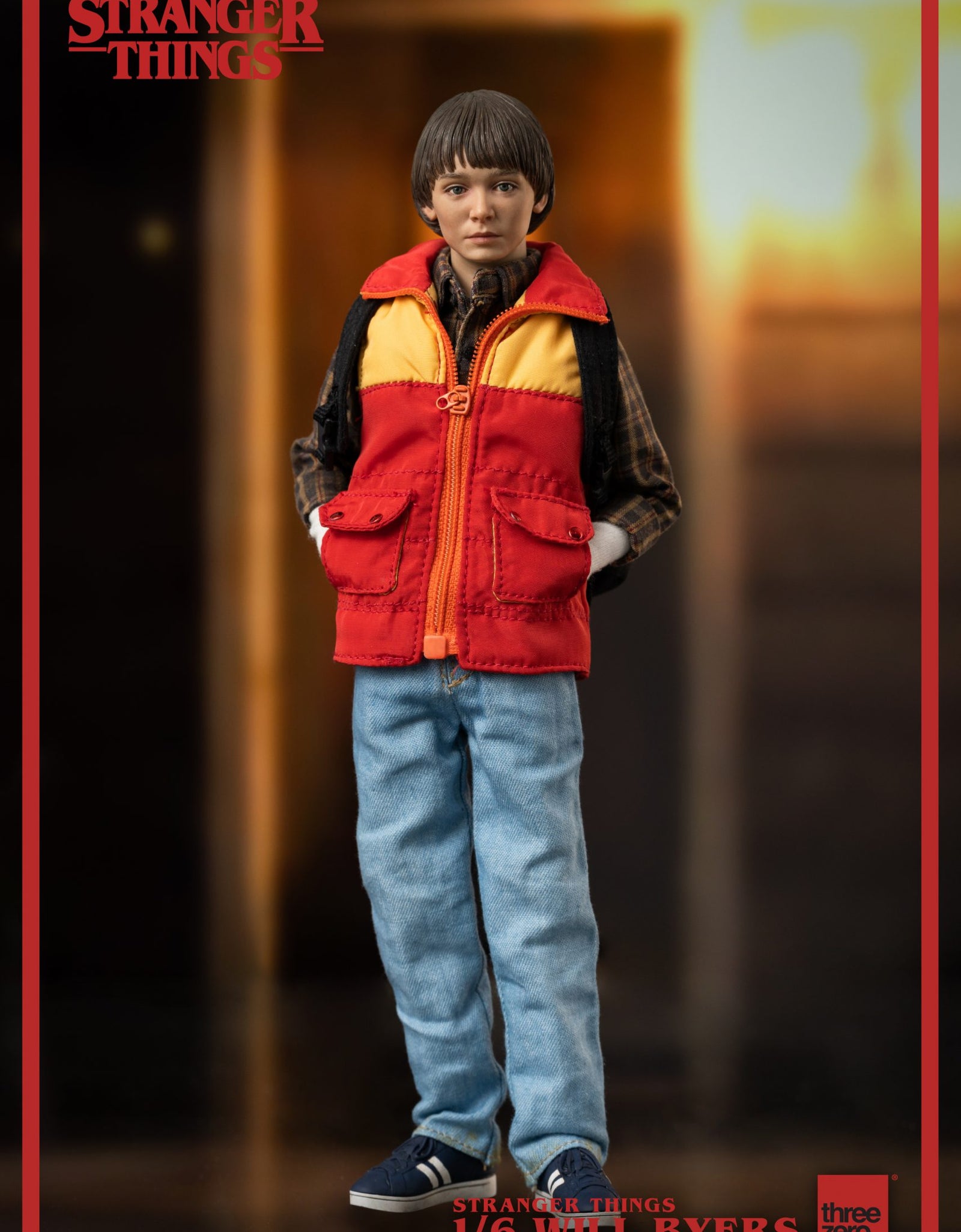 Threezero Stranger Things 1/6 Will Byers Action Figure Set with accessories