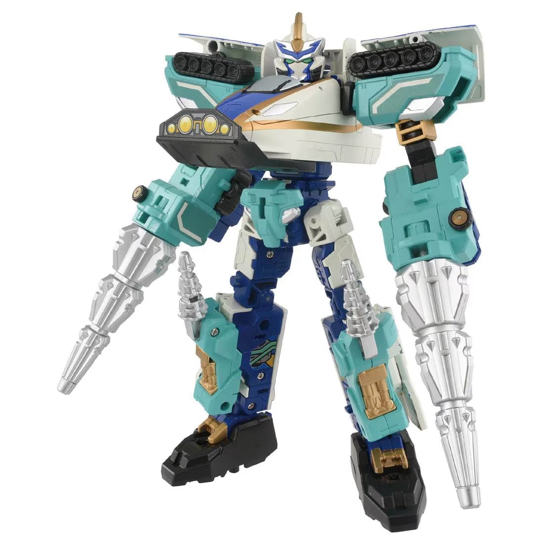 Takara Tomy Plarail Shinkansen Deformation Robot SHINKALION CW E7 Kagayaki Drill