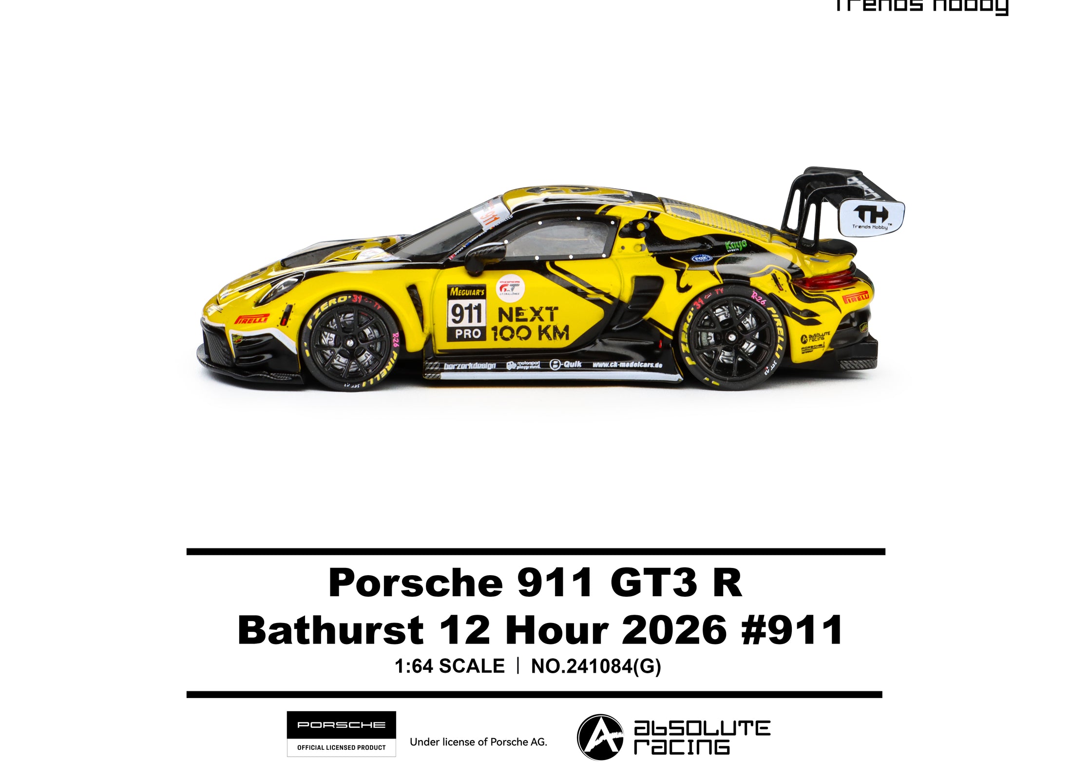 (Pre-order) Trends Hobby 1/64 #241084(G) Porsche 911 GT3 R - B12H 2026 #911