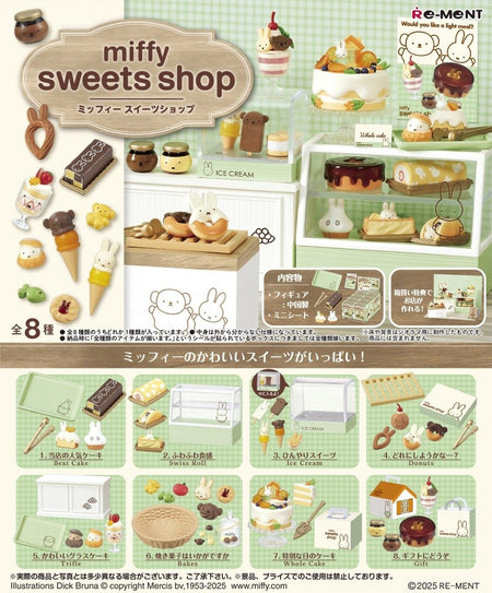 Re-ment Miffy Sweets Shop Complete BOX 8pcs Set