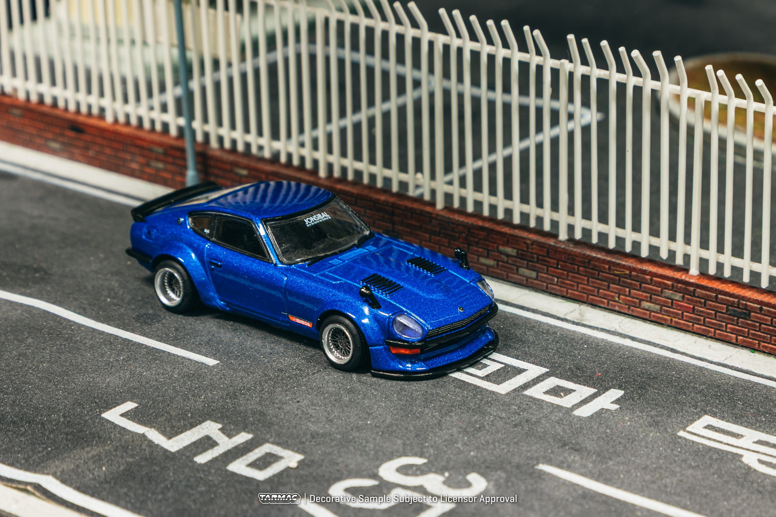 Tarmac Works 1/64 Nissan Fairlady Z S30 Widebody Blue Model Car