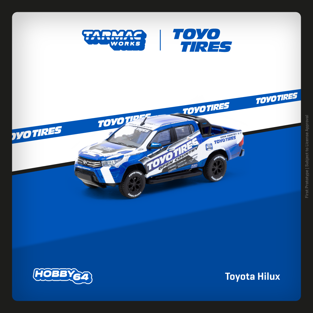 Tarmac Works 1/64 Toyota Hilux  Toyo Tires Diecast model car