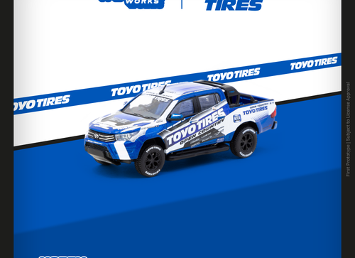 Load image into Gallery viewer, Tarmac Works 1/64 Toyota Hilux  Toyo Tires Diecast model car
