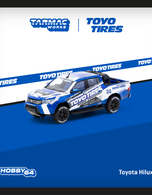 Load image into Gallery viewer, Tarmac Works 1/64 Toyota Hilux  Toyo Tires Diecast model car
