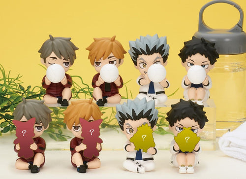 Load image into Gallery viewer, Takara Tomy Arts PERIHAPI! Hide &amp; Seek Haikyu!! Fukurodani Gakuen Full Set 8pc
