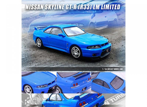 Load image into Gallery viewer, INNO64 1/64 Nissan skyline gt-r r33 lm limited diecast scale model car
