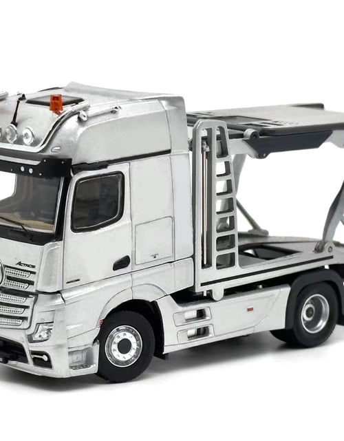 Load image into Gallery viewer, (In Stock) Tiny City - Mercedes-Benz Actros MP5 Transporter (Silver) Model car
