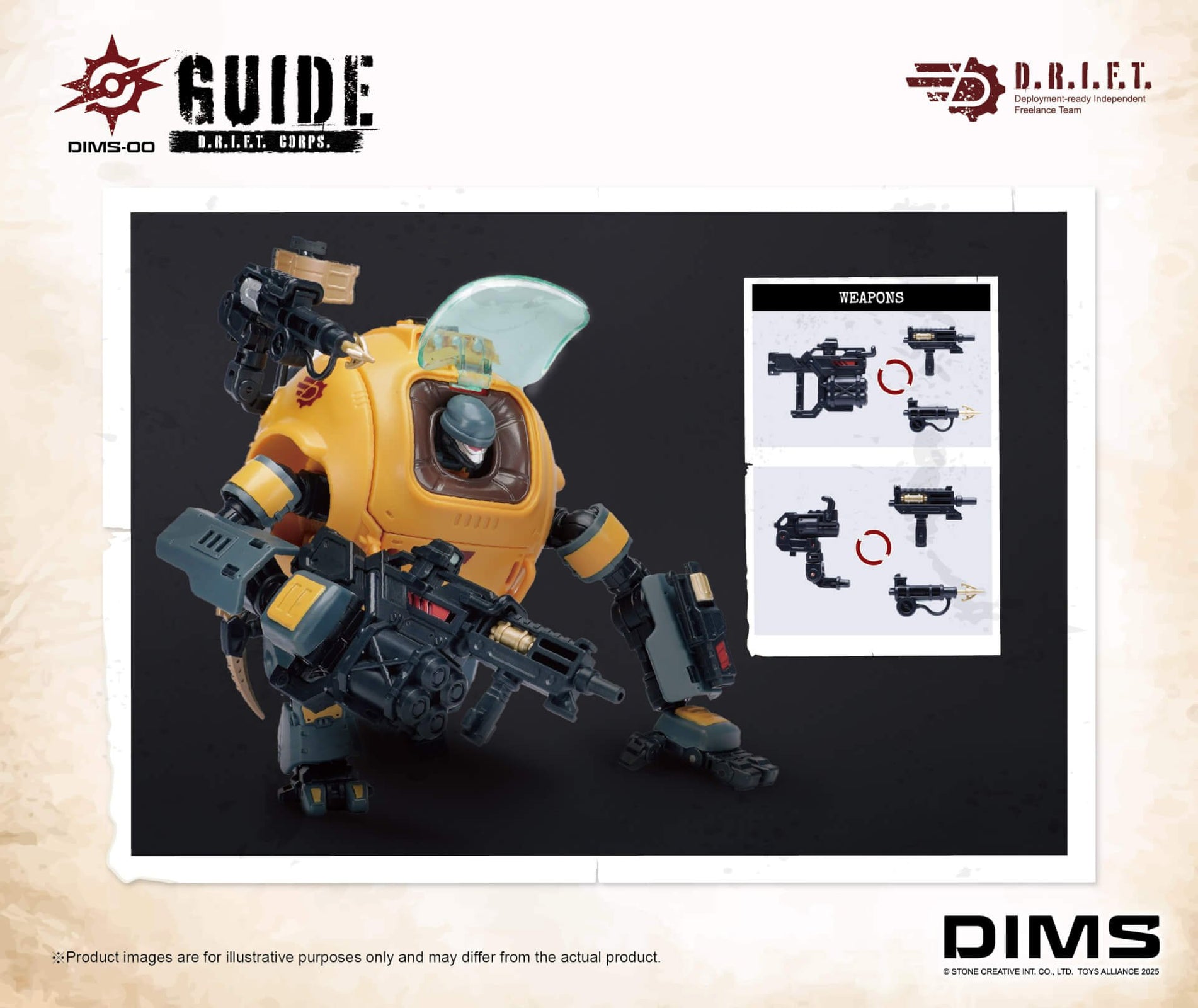 Toys Alliances DIMS-00 1/18 D.R.I.F.T. GUIDE Action Figure Set