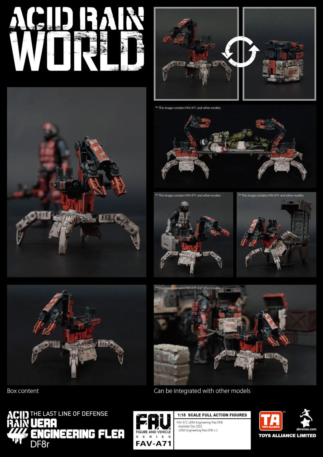 TOYS ALLIANCE x Acid Rain FAV-A71 Uera Engineering Flea DF8r Action figure