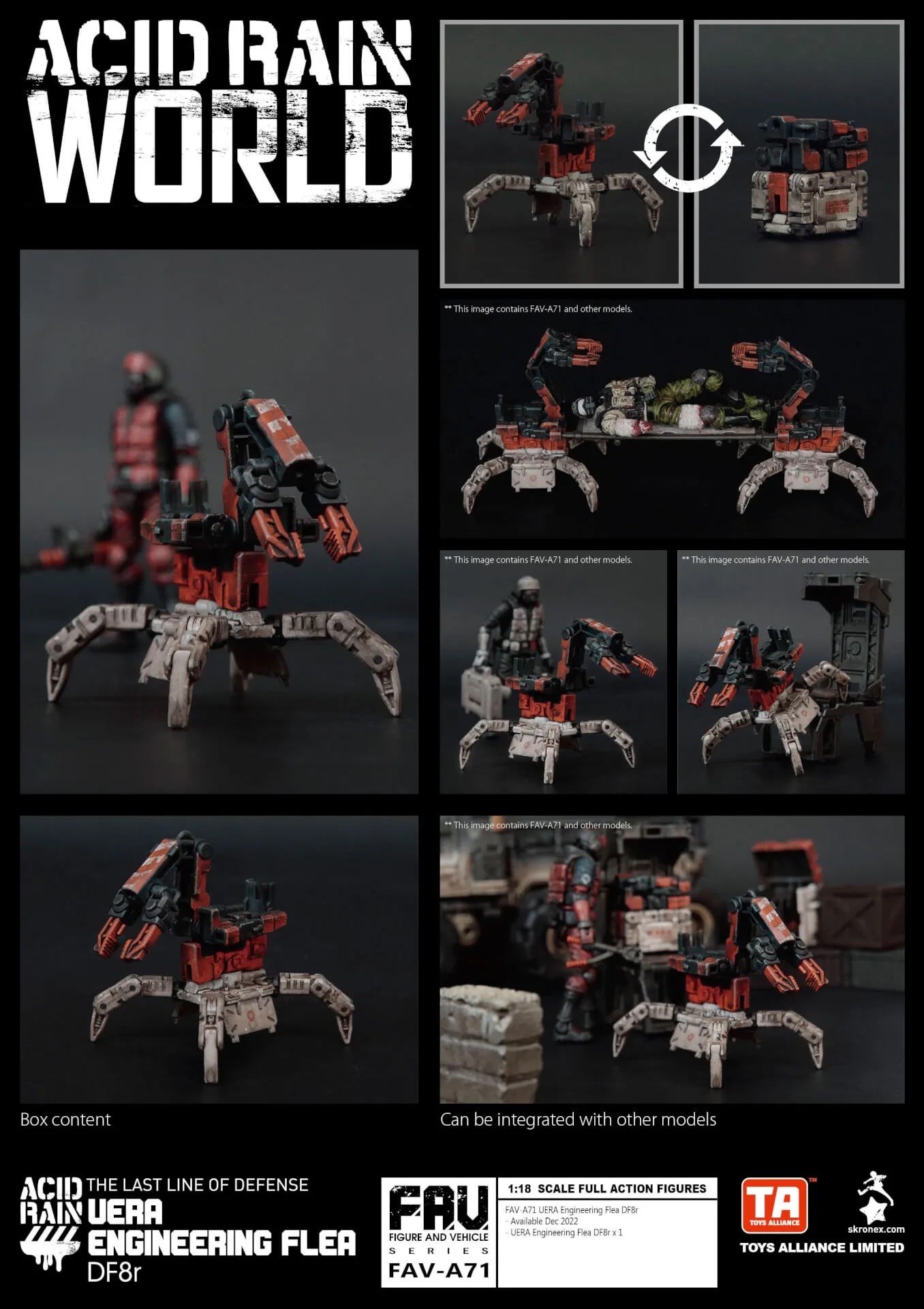 TOYS ALLIANCE x Acid Rain FAV-A71 Uera Engineering Flea DF8r Action figure