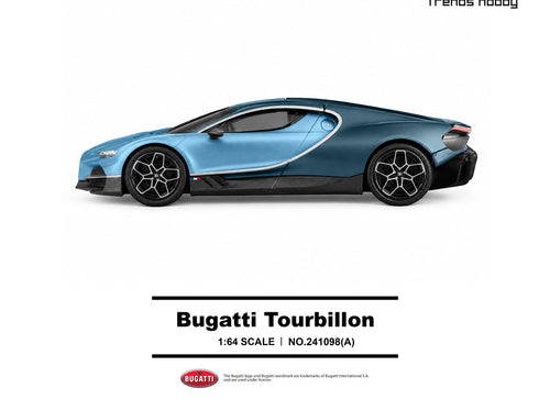 Load image into Gallery viewer, (Pre-order) Trends Hobby 1/64 - #241098(A) Bugatti Tourbillon - Blue Atlantic
