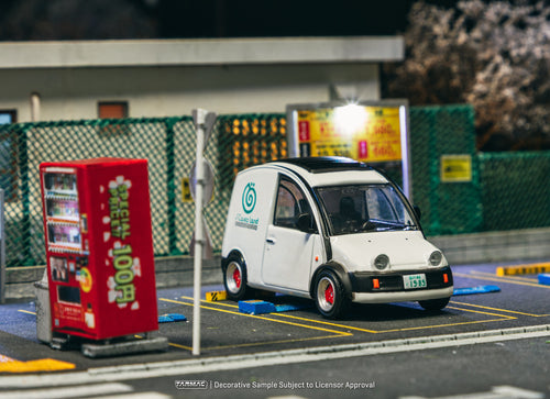 Load image into Gallery viewer, Tarmac Works 1/64 Nissan S-Cargo White Diecast Model Car
