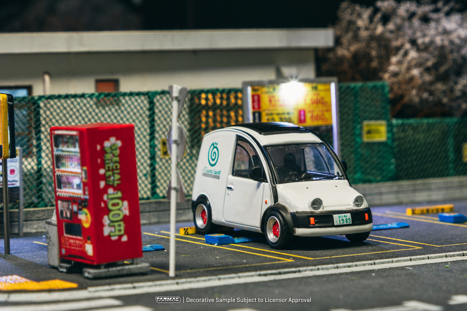 Tarmac Works 1/64 Nissan S-Cargo White Diecast Model Car