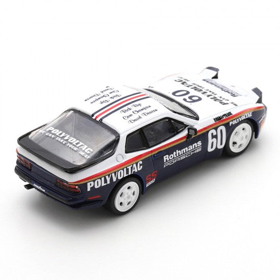 Spark 1/64 Porsche 944 TURBO CUP 1987 #60 Upright Headlights TINY ver