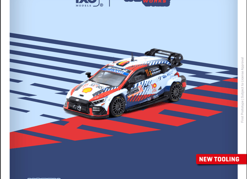 Load image into Gallery viewer, Tarmac Works 1/64 Hyundai i20 N Rally1 Hybrid Rallye Monte-Carlo 2024

