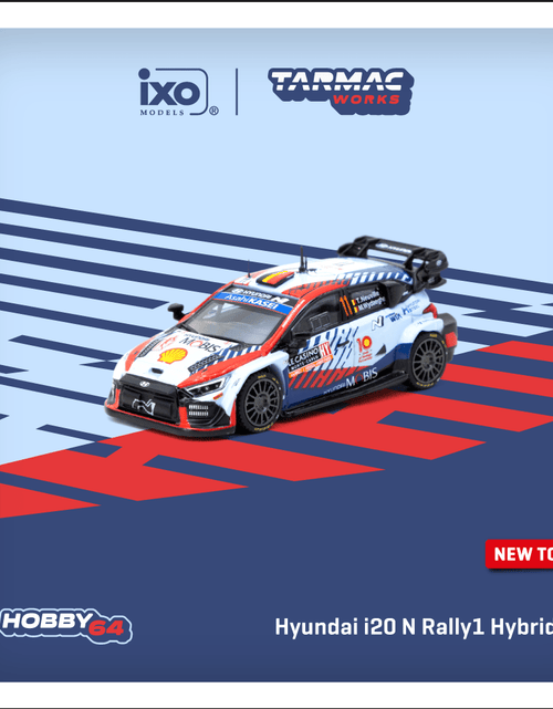Load image into Gallery viewer, Tarmac Works 1/64 Hyundai i20 N Rally1 Hybrid Rallye Monte-Carlo 2024
