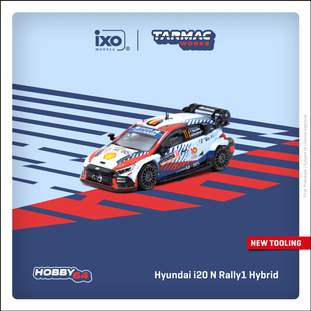 Tarmac Works 1/64 Hyundai i20 N Rally1 Hybrid Rallye Monte-Carlo 2024