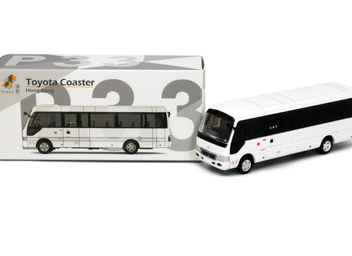 Load image into Gallery viewer, Tiny City P33 Die-cast Model Car - Toyota Coaster B59 (Pure White)

