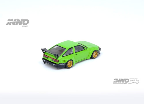 Load image into Gallery viewer, INNO64 1/64 TOYOTA AE86 Levin "PANDEM ROCKET BUNNY" Green Model
