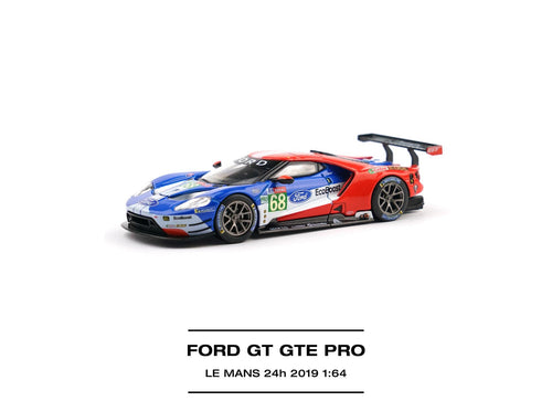 Load image into Gallery viewer, (Pre-order) POPRACE 1/64 - FORD GT GTE PRO LE MANS 24H 2019 Diecast Model Car
