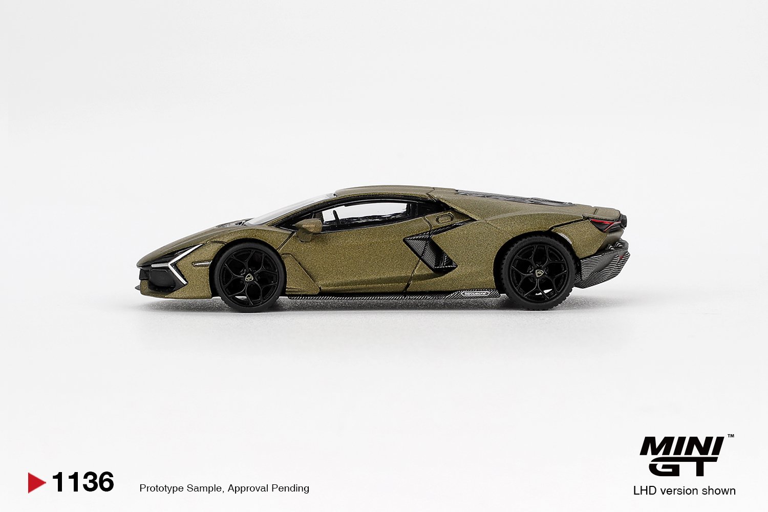 MINI GT #1136 Lamborghini Revuelto Verde Gea Matte LHD Model Car