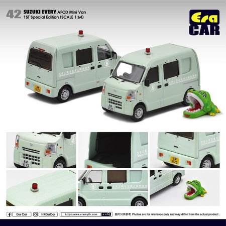 Era Car 1:64 Diecast Car - 42 Suzuki Every AFCD Mini Van 1st Special Ed.