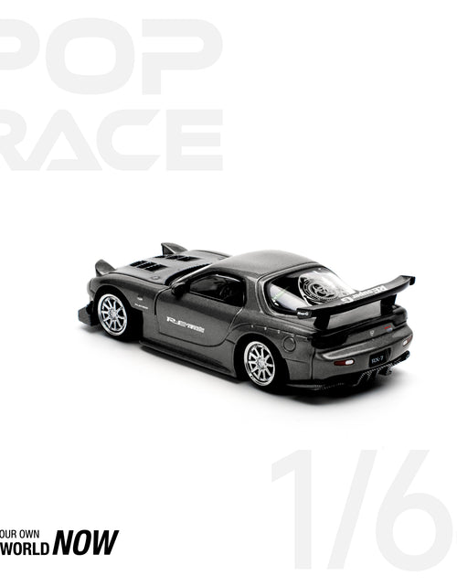 Load image into Gallery viewer, POPRACE 1/64 MAZDA RX7 RE-AMEMIYA - GUN METAL Model Car
