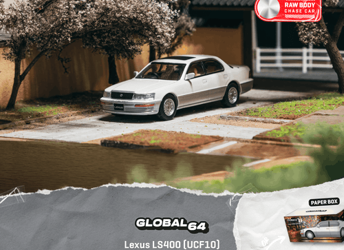 Load image into Gallery viewer, (Pre-order) Tarmac Works 1/64 Lexus LS400 (UCF10) Pearl White Diecast Model Car
