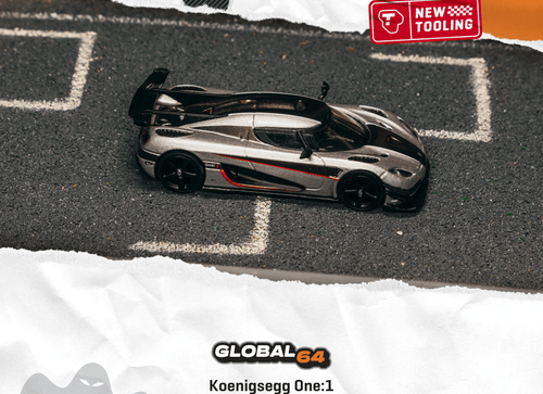 Load image into Gallery viewer, (Pre-order) Tarmac Works 1/64 Koenigsegg One:1 Silver Diecast Model Car

