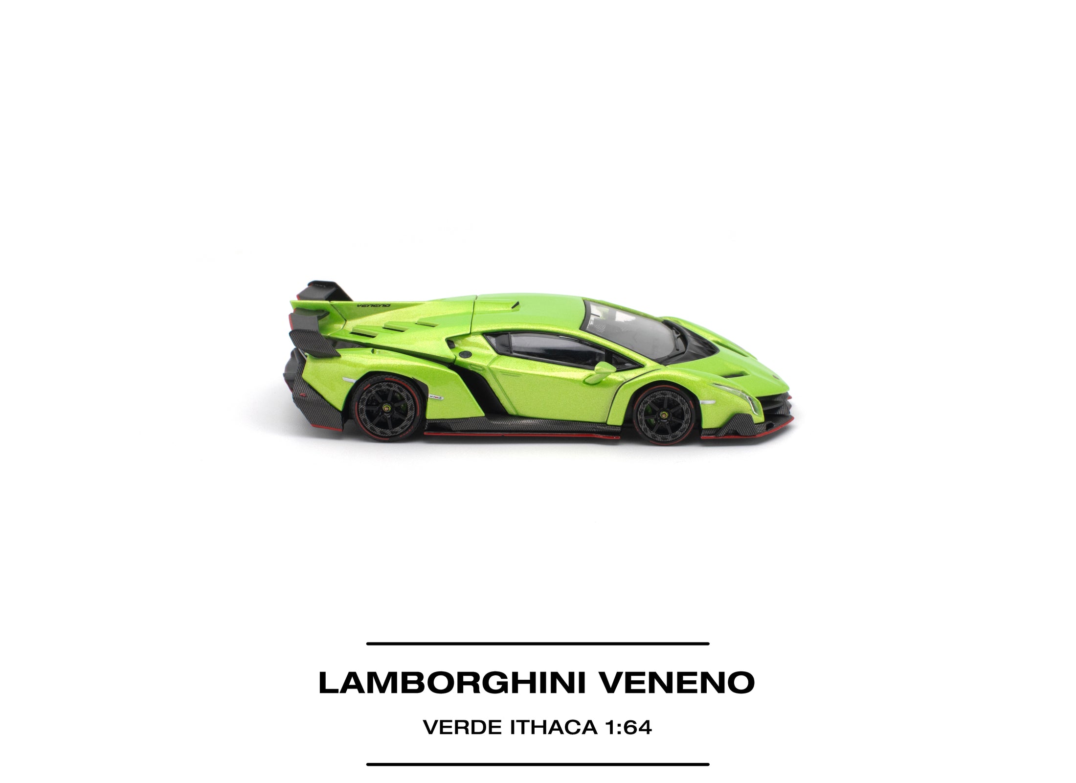 (Pre-order) POP RACE LAMBORGHINI VENENO VERDE ITHACA Diecast Model Car #PR640532