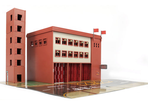 Load image into Gallery viewer, TINY City Hong Kong HK #PS1 Fire Station (Ma Tau Wai) Diorama Playset Model
