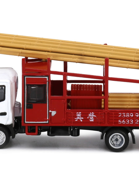 Tiny City 195 Die-cast 1/76 Model Car - HINO300 Bamboo Scaffolding Lorry