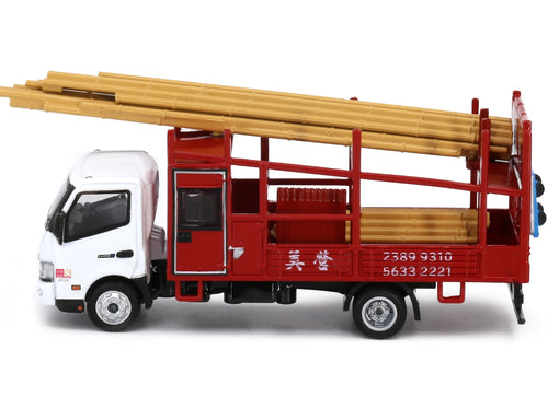 Load image into Gallery viewer, Tiny City 195 Die-cast 1/76 Model Car - HINO300 Bamboo Scaffolding Lorry
